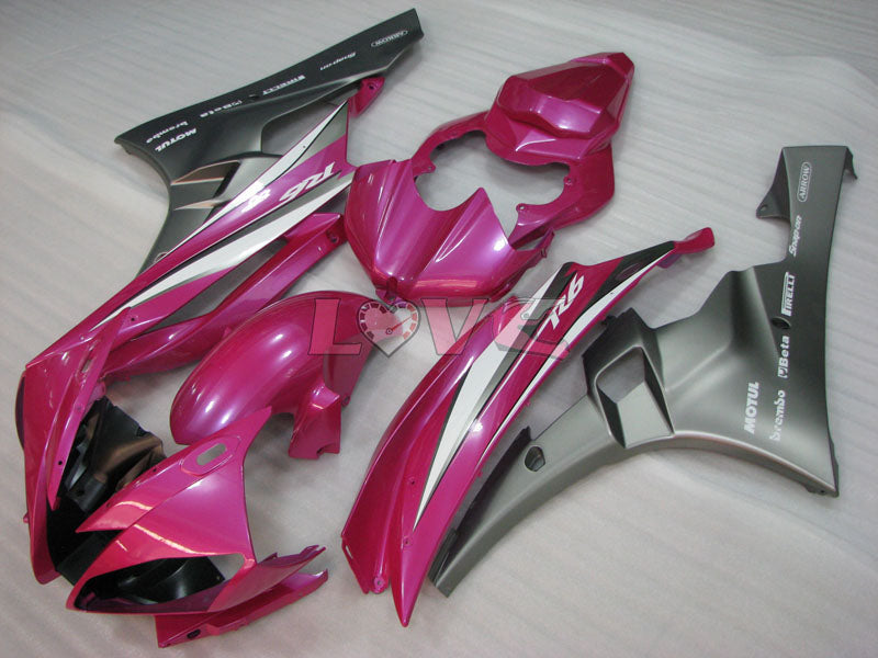 MOTUL - Grey Pink Fairings and Bodywork For 2006-2007 YZF-R6 #LF3458