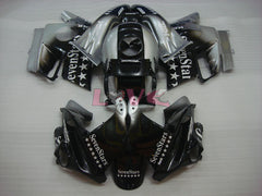 SevenStars - Black Silver Fairings and Bodywork For 1991-1994 CBR600F2 #LF4837