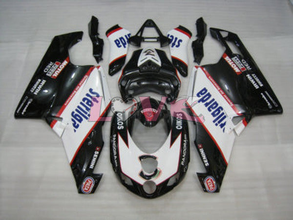 Sterilgarda - White Black Fairings and Bodywork For 2005-2006 999 #LF5490