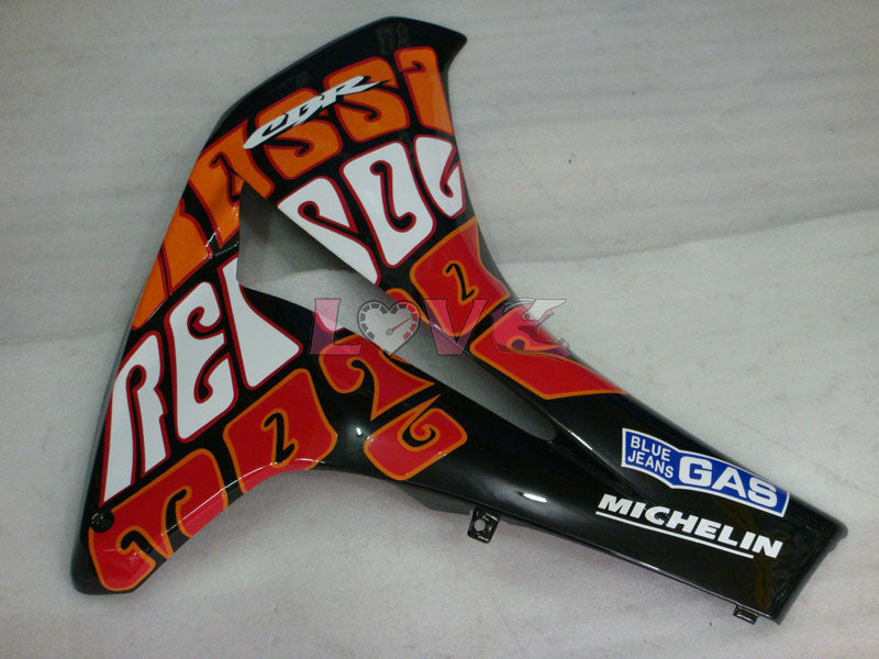 Rossi - Orange Black Fairings and Bodywork For 2008-2011 CBR1000RR #LF7105