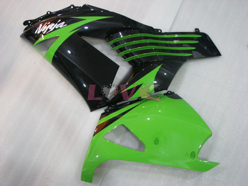 Customize - Green Black Fairings and Bodywork For 2006-2011 NINJA ZX-14R #LF3230