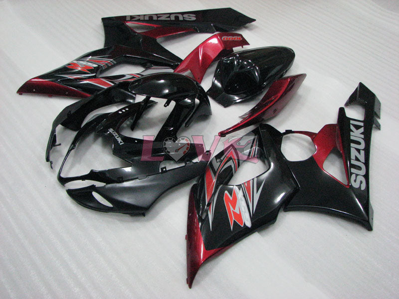 Factory Style - Red Black Fairings and Bodywork For 2005-2006 GSX-R1000 #LF3843
