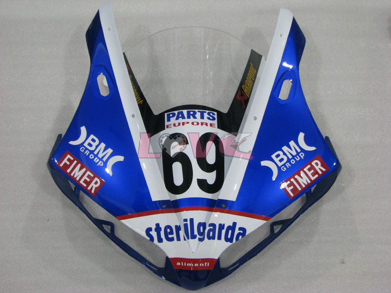 Sterilgarda - Blue White Black Fairings and Bodywork For 2004-2006 YZF-R1 #LF3693