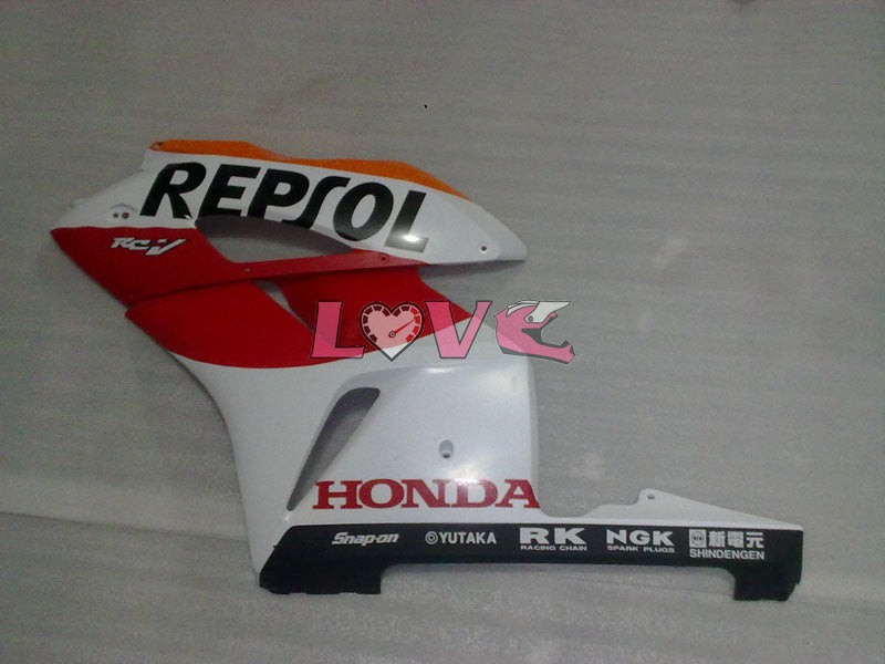 Repsol - Orange White Matte Fairings and Bodywork For 2004-2005 CBR1000RR #LF4404