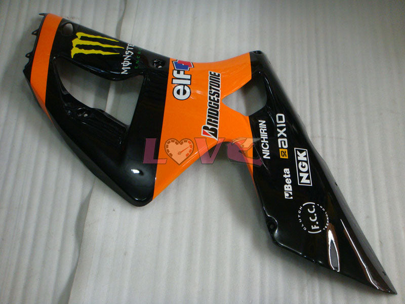 Monster - Orange Black Fairings and Bodywork For 2003-2004 NINJA ZX-6R #LF6051