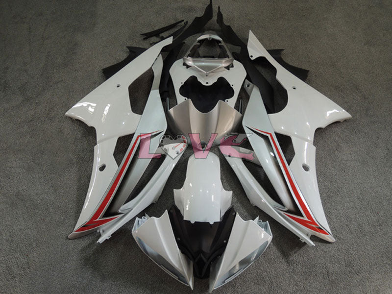 Factory Style - White Fairings and Bodywork For 2008-2016 YZF-R6 #LF4558
