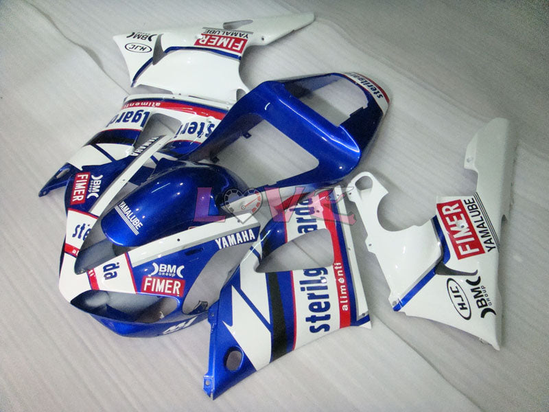 Sterilgarda - Blue White Fairings and Bodywork For 2000-2001 YZF-R1 #LF7045