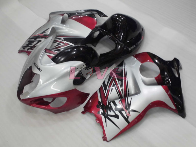 Factory Style - Red Black Silver Fairings and Bodywork For 1999-2007 Hayabusa #LF3749