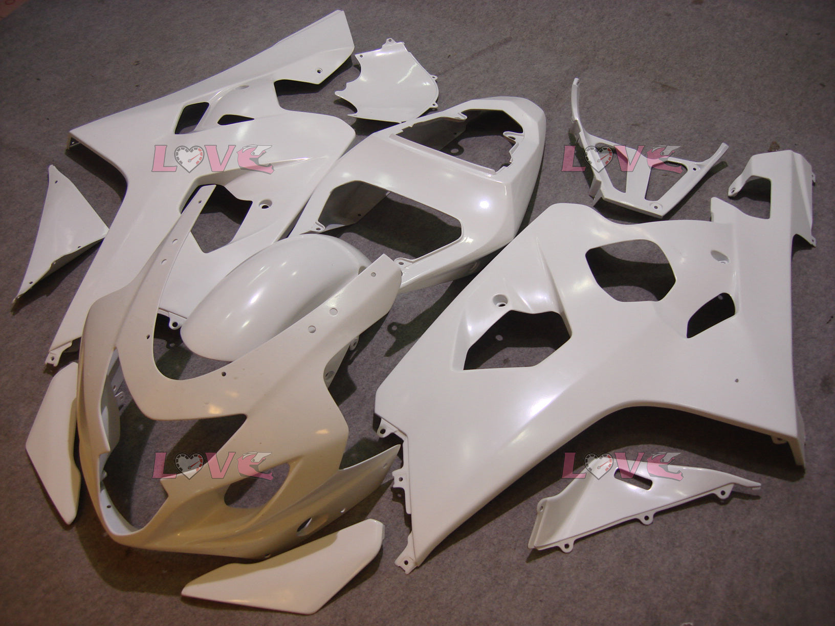 Factory Style - White Fairings and Bodywork For 2004-2005 GSX-R600 #LF6460