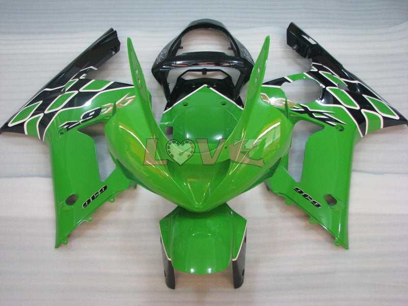 Factory Style - Green Black Fairings and Bodywork For 2003-2004 NINJA ZX-6R #LF6076