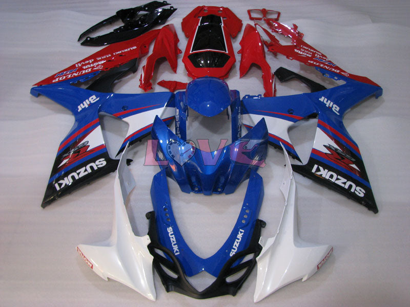 DUNLOP - Red Blue Fairings and Bodywork For 2009-2016 GSX-R1000 #LF3796