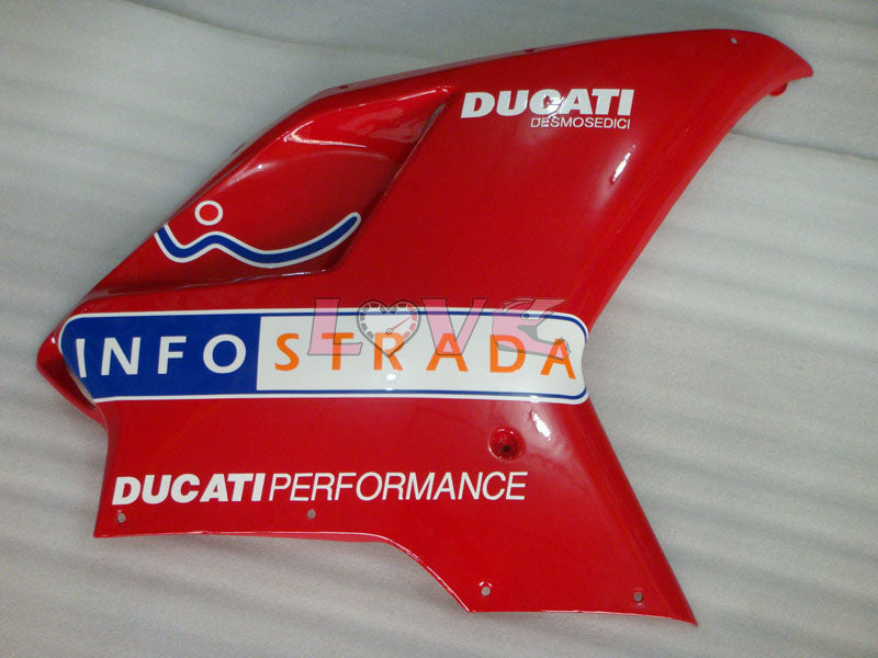 INFO STRADA - Red White Black Fairings and Bodywork For 2007-2009 1098 #LF3119