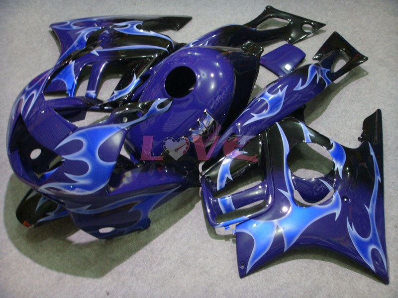 Flame - Blue Black Fairings and Bodywork For 1995-1996 CBR600F3 #LF7779