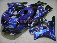 Flame - Blue Black Fairings and Bodywork For 1995-1996 CBR600F3 #LF7779