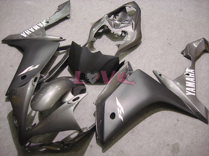 Factory Style - Black Silver Matte Fairings and Bodywork For 2007-2008 YZF-R1 #LF6956