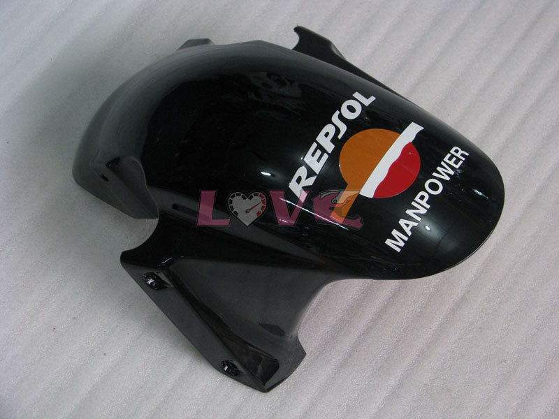 Repsol - Orange Black Fairings and Bodywork For 2003-2004 CBR600RR #LF4447