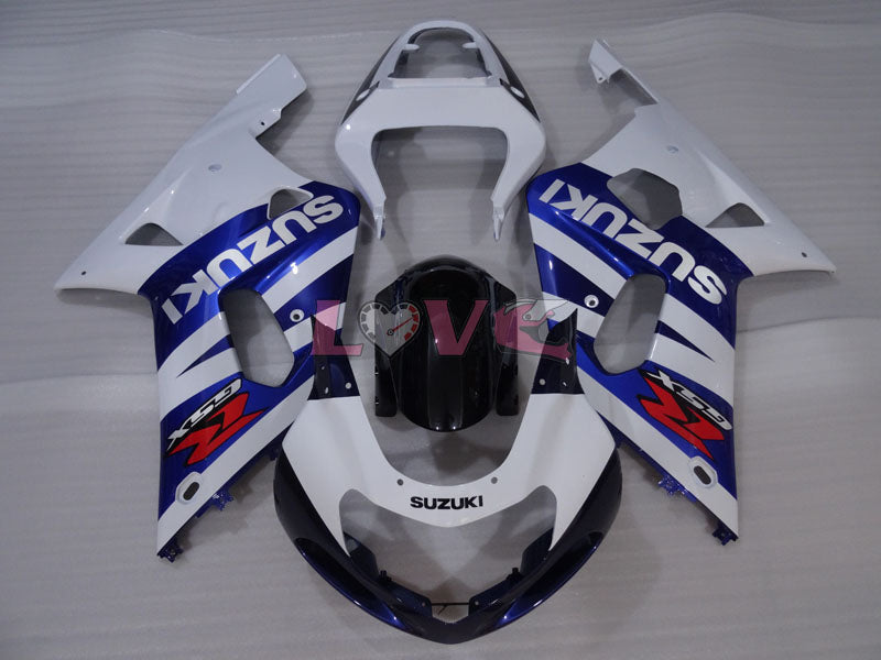Factory Style - White Black Fairings and Bodywork For 2001-2003 GSX-R600 #LF4239