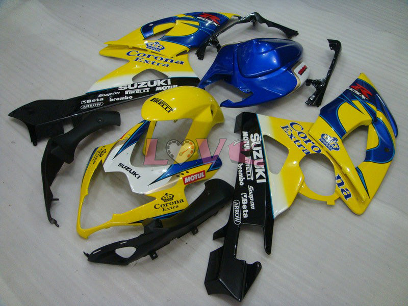 Corona - Yellow Blue Fairings and Bodywork For 2005-2006 GSX-R1000 #LF5923