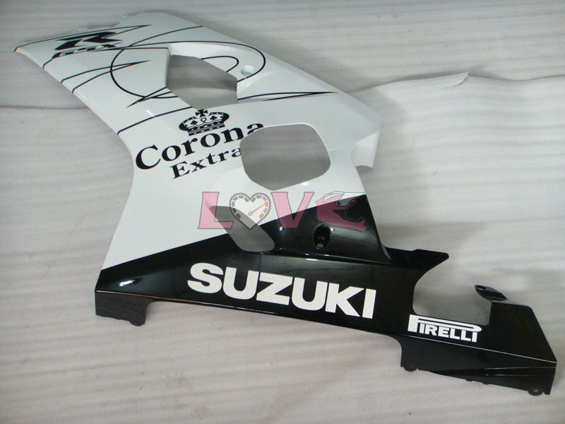 Corona - White Black Fairings and Bodywork For 2004-2005 GSX-R750 #LF6595