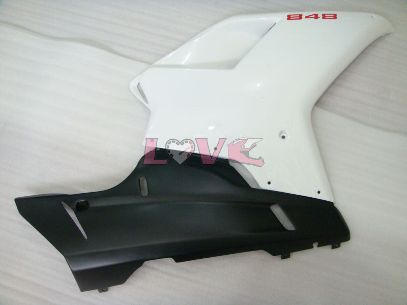 Factory Style - White Black Fairings and Bodywork For 2008-2013 848 #LF3142