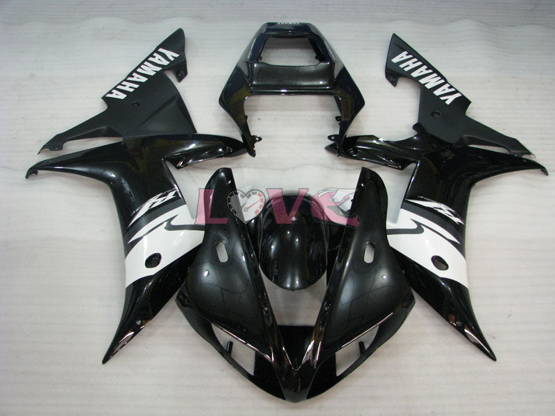 Factory Style - White Black Fairings and Bodywork For 2002-2003 YZF-R1 #LF7019