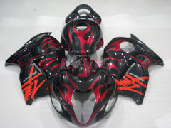Flame - Red Black Fairings and Bodywork For 1999-2007 Hayabusa #LF3745