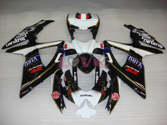 VIRU - White Black Fairings and Bodywork For 2008-2010 GSX-R600 #LF3940