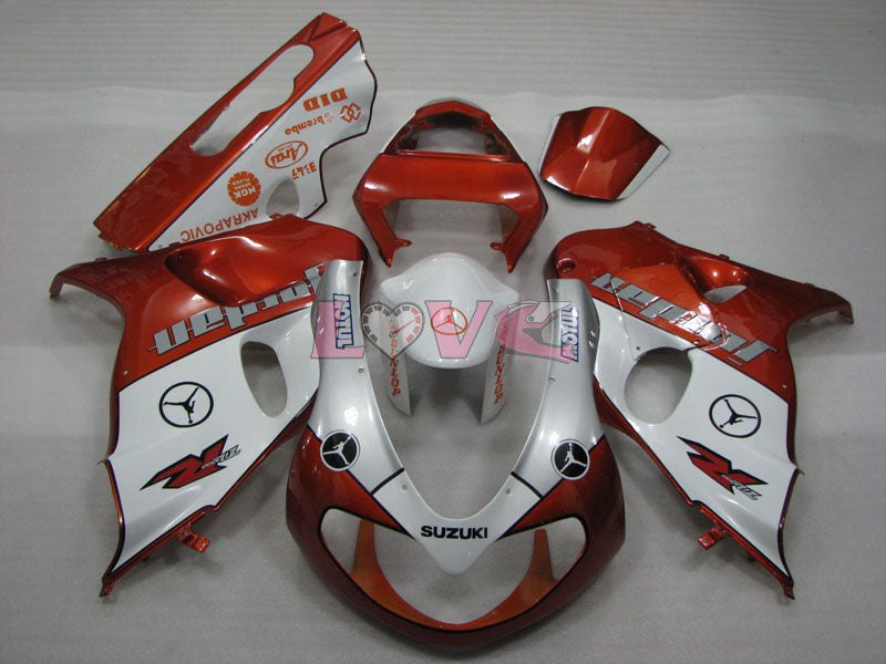 Jordan - Orange White Fairings and Bodywork For 1998-2003 TL1000R #LF3736