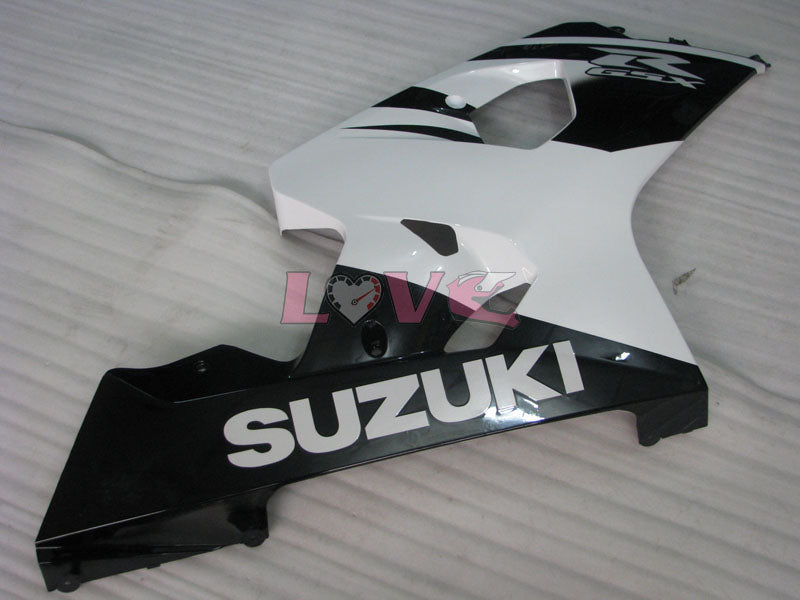 Factory Style - White Black Fairings and Bodywork For 2004-2005 GSX-R600 #LF6444