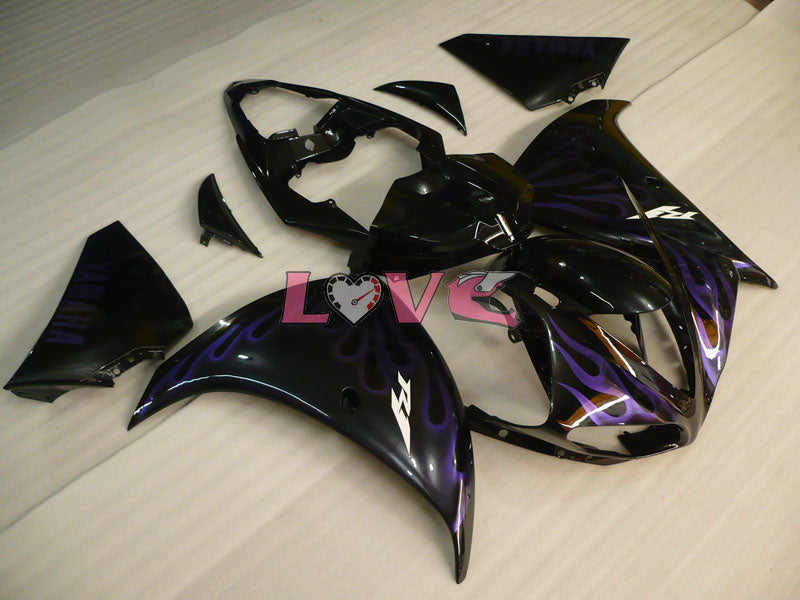 Flame - Purple Black Fairings and Bodywork For 2009-2011 YZF-R1 #LF6941