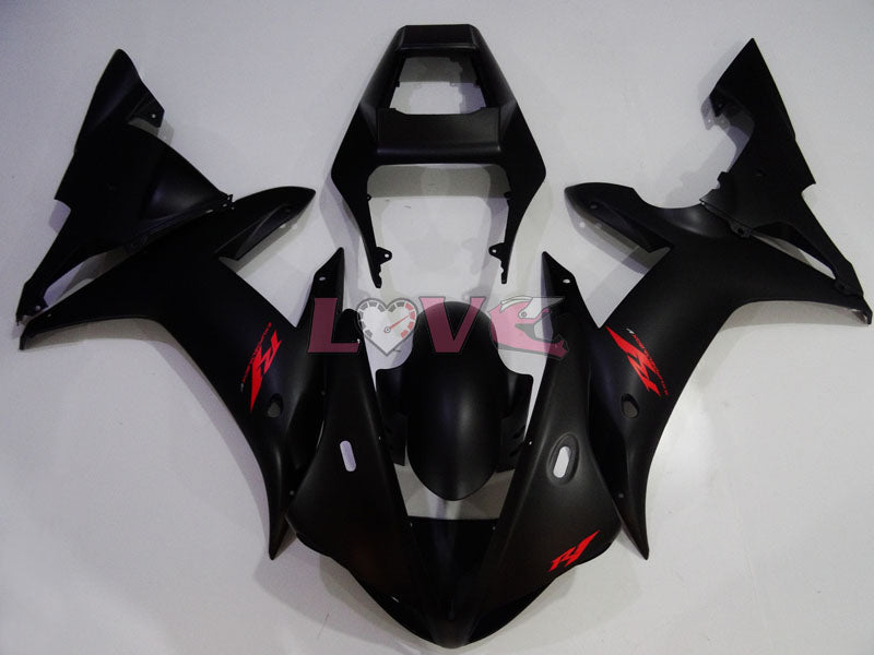 Factory Style - Black Matte Fairings and Bodywork For 2002-2003 YZF-R1 #LF3599