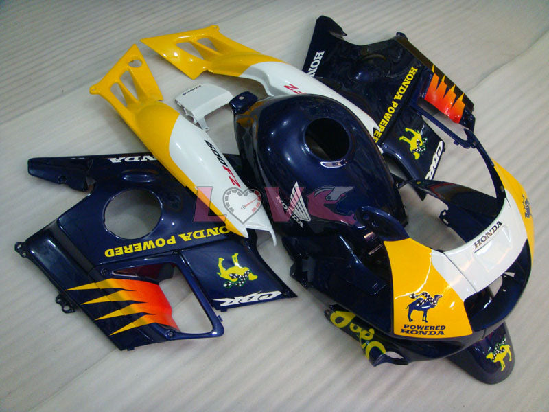 Camel - Yellow Purple Fairings and Bodywork For 1991-1994 CBR600F2 #LF4542