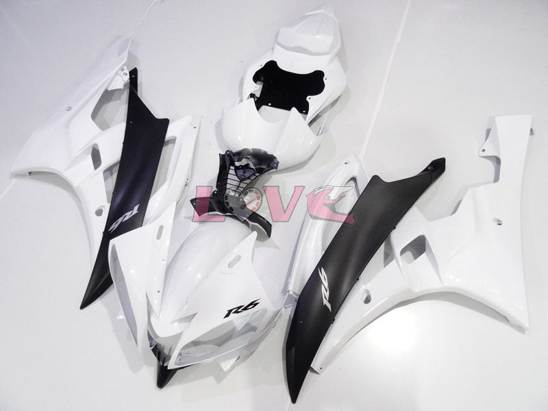 Factory Style - White Black Fairings and Bodywork For 2006-2007 YZF-R6 #LF3448