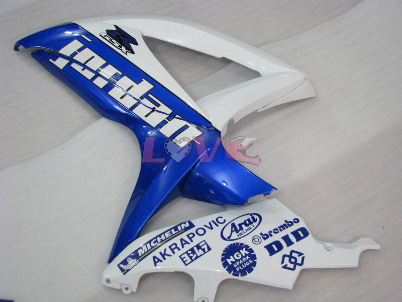 Jordan - Blue White Fairings and Bodywork For 2008-2010 GSX-R750 #LF3899