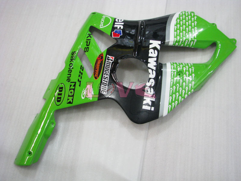 Nakano - Green Black Fairings and Bodywork For 2002-2005 NINJA ZX-12R #LF4850