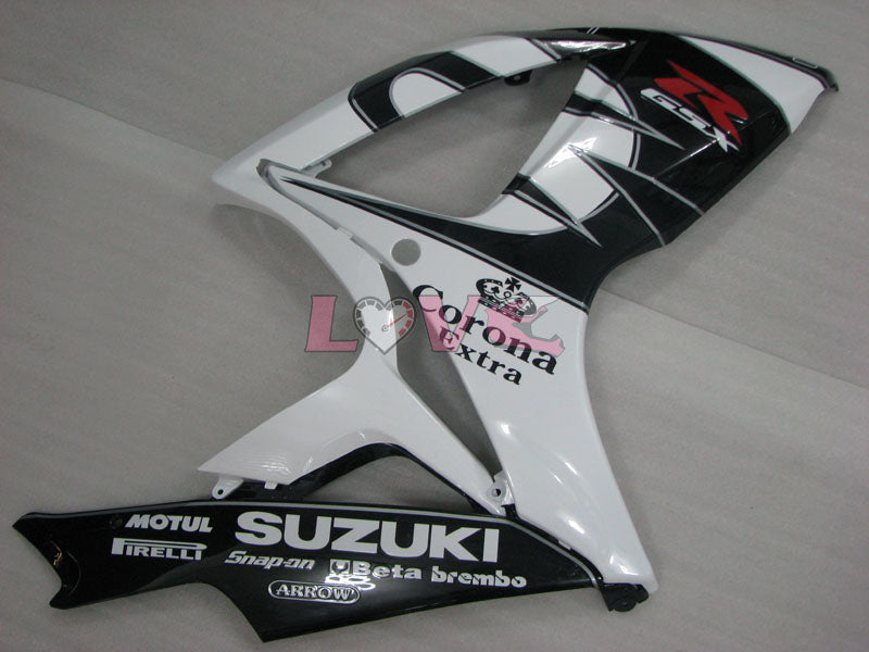 Corona MOTUL - White Black Fairings and Bodywork For 2006-2007 GSX-R600 #LF6405
