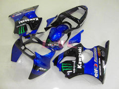 Monster - Blue Black Fairings and Bodywork For 2000-2002 NINJA ZX-6R #LF6138
