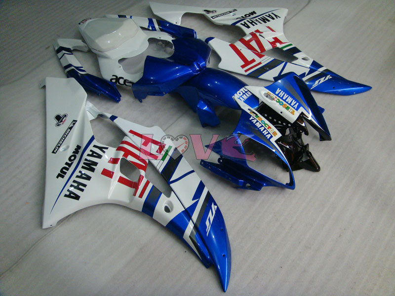 FIAT MOTUL - Blue White Fairings and Bodywork For 2006-2007 YZF-R6 #LF6896
