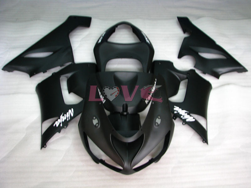 Factory Style - Black Matte Fairings and Bodywork For 2005-2006 NINJA ZX-6R #LF6013
