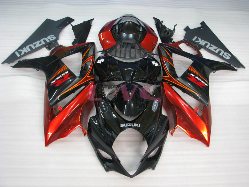 Factory Style - Red Black Fairings and Bodywork For 2007-2008 GSX-R1000 #LF3837