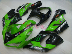 Monster - Green White Fairings and Bodywork For 2005-2006 NINJA ZX-6R #LF5980