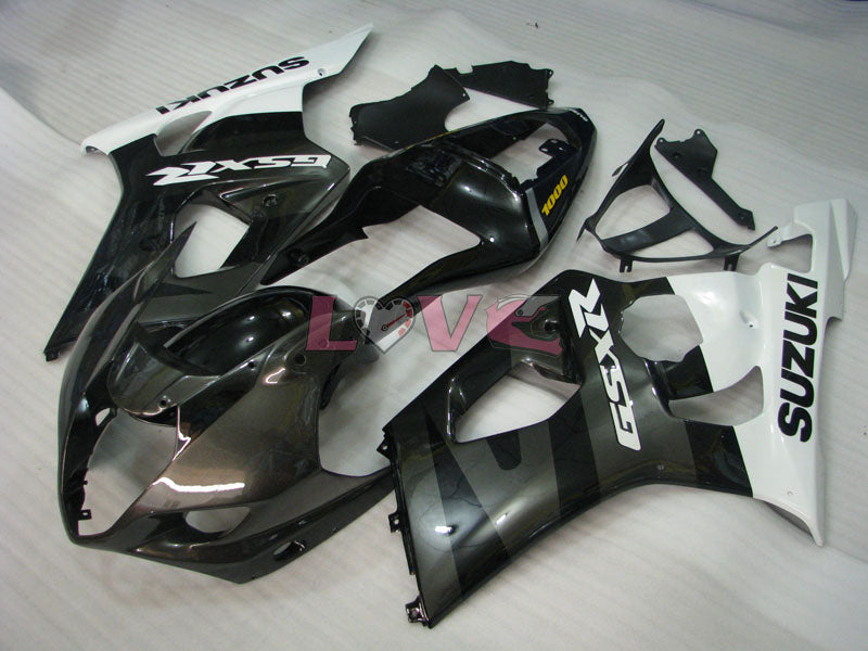 Factory Style - White Black Fairings and Bodywork For 2003-2004 GSX-R1000 #LF5955