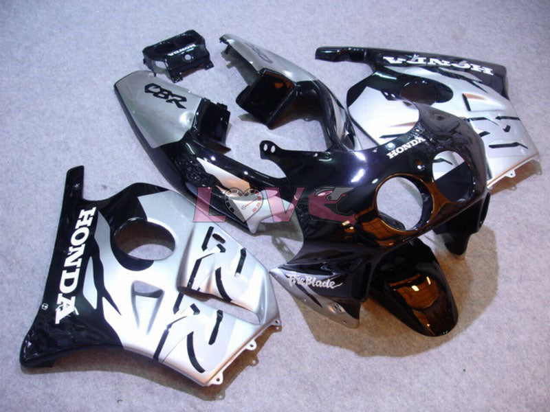 Fireblade - Black Silver Fairings and Bodywork For 1990-1994 CBR250RR #LF5021