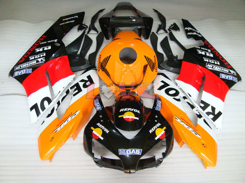 Repsol - Orange Black Fairings and Bodywork For 2004-2005 CBR1000RR #LF7299