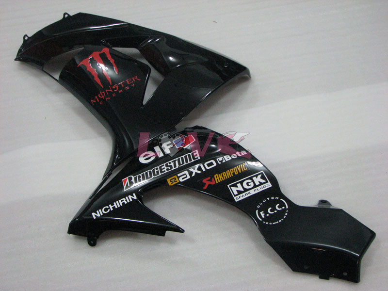 Monster - Black Fairings and Bodywork For 2006-2007 NINJA ZX-10R #LF3264
