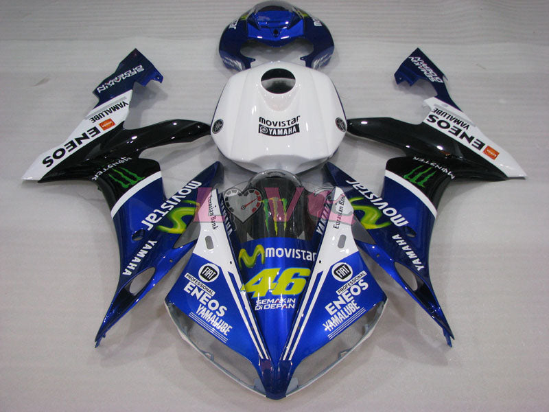 Monster - Blue White Black Fairings and Bodywork For 2004-2006 YZF-R1 #LF3691