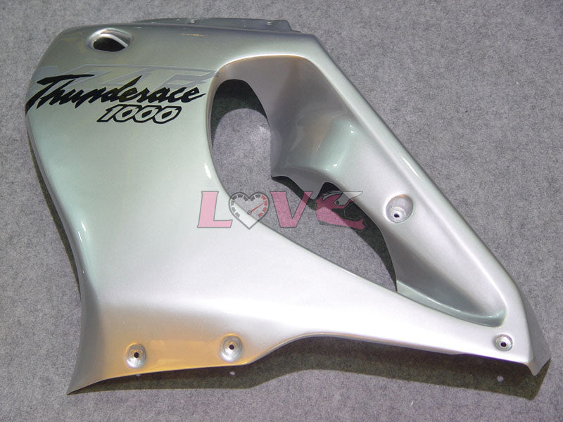 Factory Style - Black Silver Fairings and Bodywork For 1997-2007 YZF1000R #LF7913