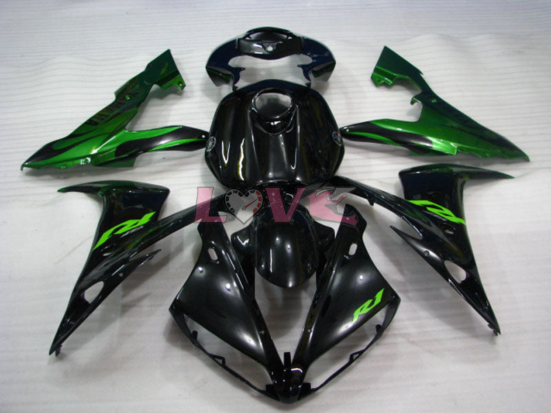 Factory Style - Green Black Fairings and Bodywork For 2004-2006 YZF-R1 #LF3706