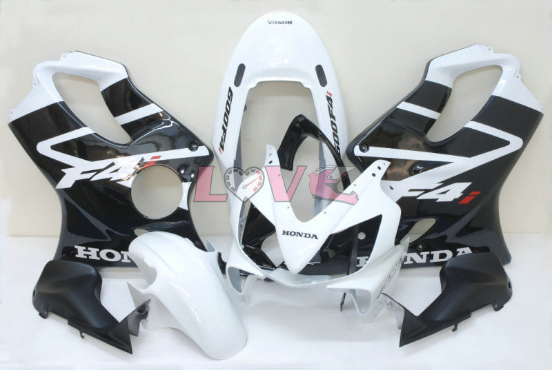 Factory Style - White Black Matte Fairings and Bodywork For 2004-2007 CBR600F4i #LF7615