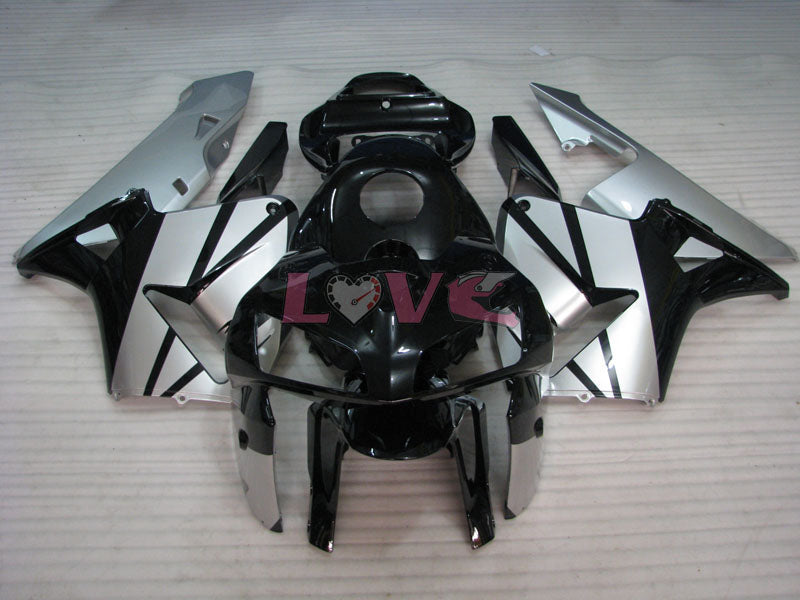 Factory Style - Black Silver Fairings and Bodywork For 2005-2006 CBR600RR #LF7513